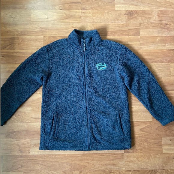 UCLA Law Fleece Zip-Up Jacket in Size Large Unisex in GREY - Picture 2 of 8
